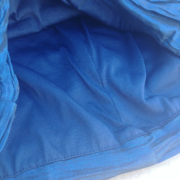 Y2K sapphire blue ruched dress glitter silver sequin halter stra… - Picture 7 of 12